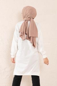 Modalamelif Positive Baskılı Tunik Beyaz