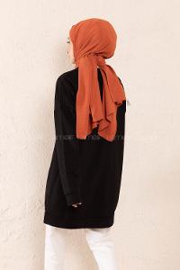 Modalamelif Hope Love Baskılı Sweatshirt Siyah