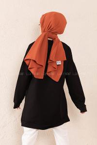 Modalamelif Just Be Nice Sweatshirt Siyah