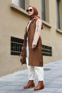 Modalamelif Garnili Spor Trenç Taba