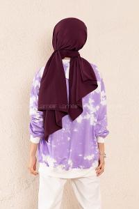Modalamelif Batik Desen Sweatshirt Açık Mor