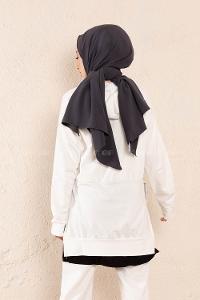 Modalamelif Eteği Garnili Dreams Tunik Beyaz