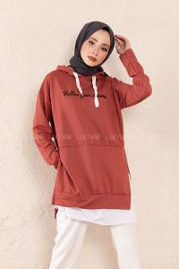 Modalamelif Eteği Garnili Dreams Tunik Koyu Pembe