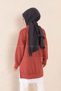 Modalamelif Eteği Garnili Dreams Tunik Koyu Pembe