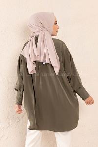 Modalamelif Oversize Gömlek Haki