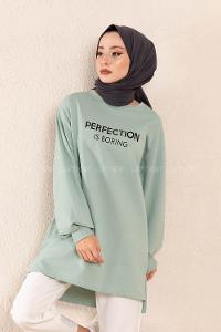 Modalamelif Perfection Baskılı Sweatshirt Çağla