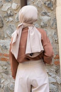 Modalamelif Sunflower Baskılı Sweatshirt Sütlü Kahve