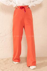 Modalamelif Bel Lastikli Geniş Paça Eşofman Koyu Pembe