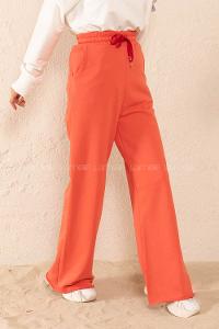 Modalamelif Bel Lastikli Geniş Paça Eşofman Koyu Pembe