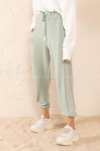 Modalamelif Yanları File Detaylı Eşofman Mint