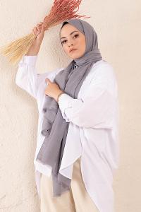 Modalamelif Füme Ağaç Kabuğu Şal