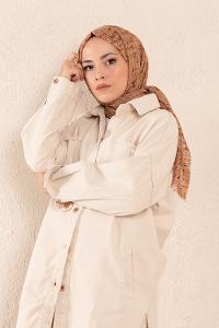 Modalamelif Hardal Sarısı Batik Desen Şal