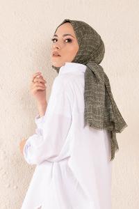 Modalamelif Yeşil Batik Desen Şal