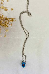 Modalamelif Mavi Taş Detaylı Zincir kolye