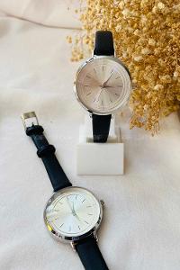 Modalamelif Siyah Gümüş Çerçeveli Sirus Saat