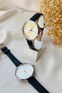 Modalamelif Siyah Gümüş Çerçeveli Sirus Saat