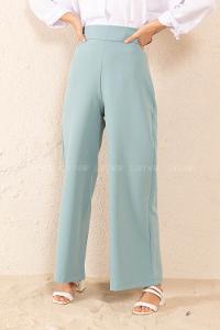 Modalamelif Yan Fermuarlı Pantolon Mint