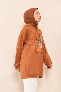 Modalamelif Önü Baskılı Tunik Taba