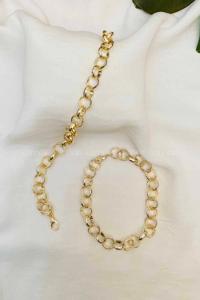 Modalamelif Lumi Gold Zincir Bileklik