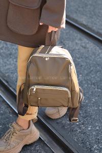 Modalamelif  Saten Sırt Çantası Soft Kahve