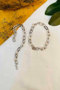 Modalamelif Durch Gümüş Zincir Bileklik