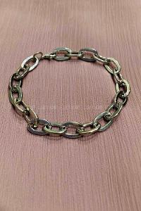 Modalamelif Oval Gümüş Zincir Bileklik