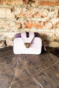 Modalamelif Şahvez Deri Eva Model Çapraz Çanta Lila