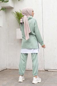 Modalamelif Always Have Baskılı İkili Takım Çağla Yeşili