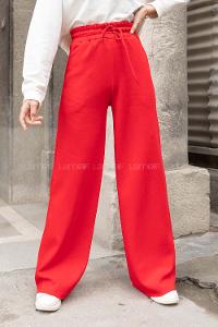 Modalamelif Bel Lastikli Bol Paça Eşofman Bordo