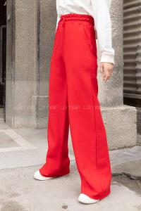 Modalamelif Bel Lastikli Bol Paça Eşofman Bordo