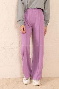 Modalamelif Bel Lastikli Bol Paça Eşofman Lila