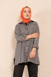 Modalamelif Tek Cepli Kazayağı Gömlek Beyaz