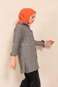 Modalamelif Tek Cepli Kazayağı Gömlek Beyaz