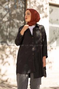 Modalamelif Çift Cepli Gömlek Antrasit