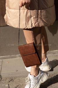 Modalamelif Kapak Cepli Messenger Model Çanta Taba