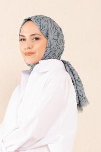 Modalamelif Turkuaz Rengi Ağaç Dalı Şal