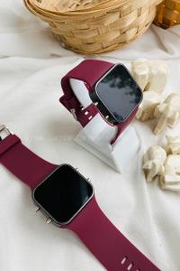 Modalamelif Led Bordo Silikon Saat