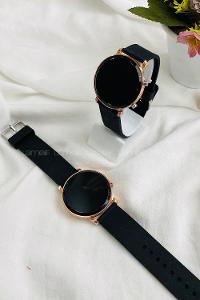 Lamelif Pattaya Gold Çerçeve Led Saat