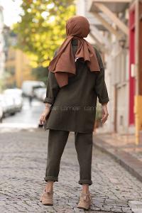 Modalamelif Çift Cepli Oduncu İkili Takım Haki