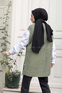 Modalamelif Selanik Örgü Triko Süveter Çağla Yeşili
