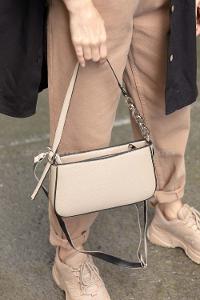 Modalamelif Tek Gözlü Dokulu Miniadure Çanta Vizonrengi