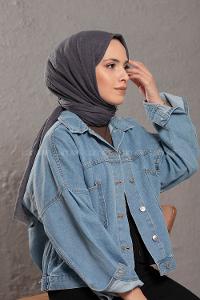 Modalamelif Metalik Gri  Bürümcük Şal