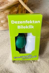 Modalamelif Yeşil Silikon Dezenfektanlı Bileklik