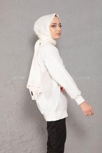 Modalamelif Angel Baskılı İkili Eşofman Takım Beyaz