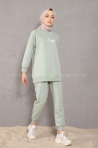 Modalamelif Angel Baskılı İkili Eşofman Takım Çağla