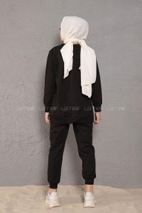 Modalamelif Angel Baskılı İkili Eşofman Takım Siyah