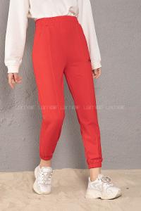 Modalamelif Beli Lastikli Angel Nakışlı Eşofman Kırmızı