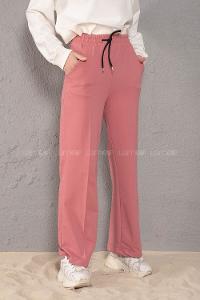 Modalamelif Beli Lastikli Bol Paça Eşofman Gül