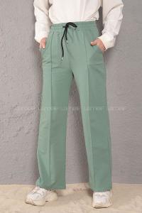 Modalamelif Beli Lastikli Bol Paça Eşofman Mint