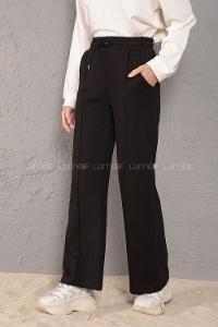 Modalamelif Beli Lastikli Bol Paça Eşofman Siyah